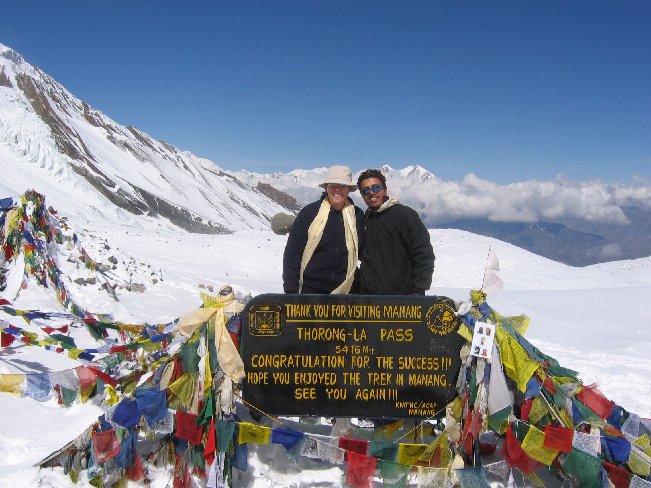 Thorong La on the Annapurna Circuit, Nepal