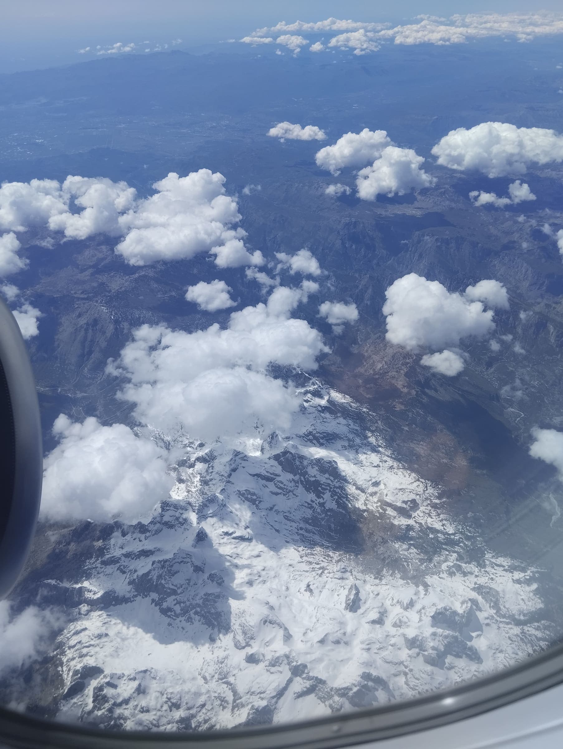 The Accursed Mountains from the air, Albania
