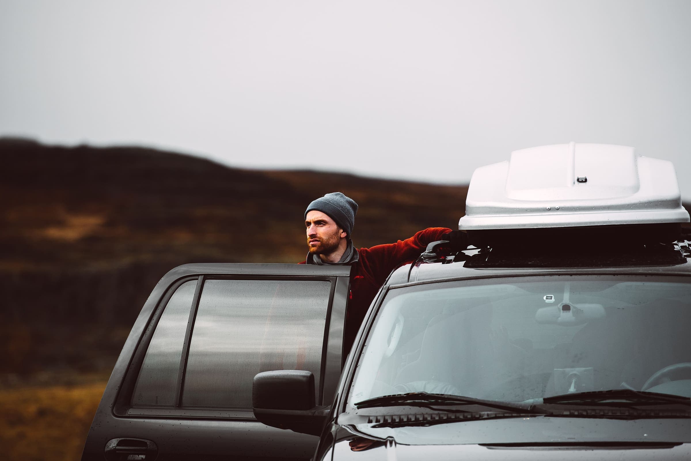 Highland road country in Iceland