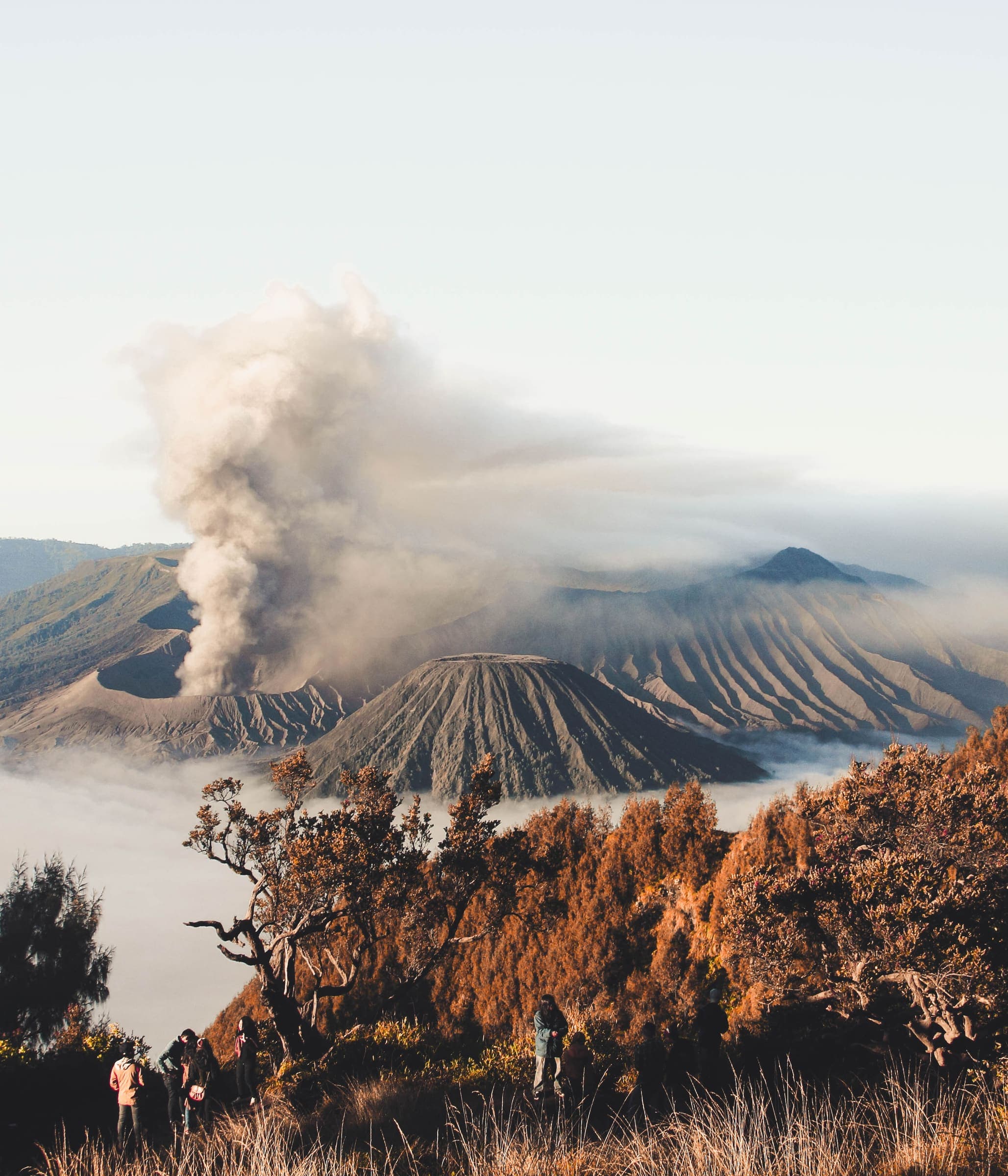 Volcanic country on Java, Indonesia