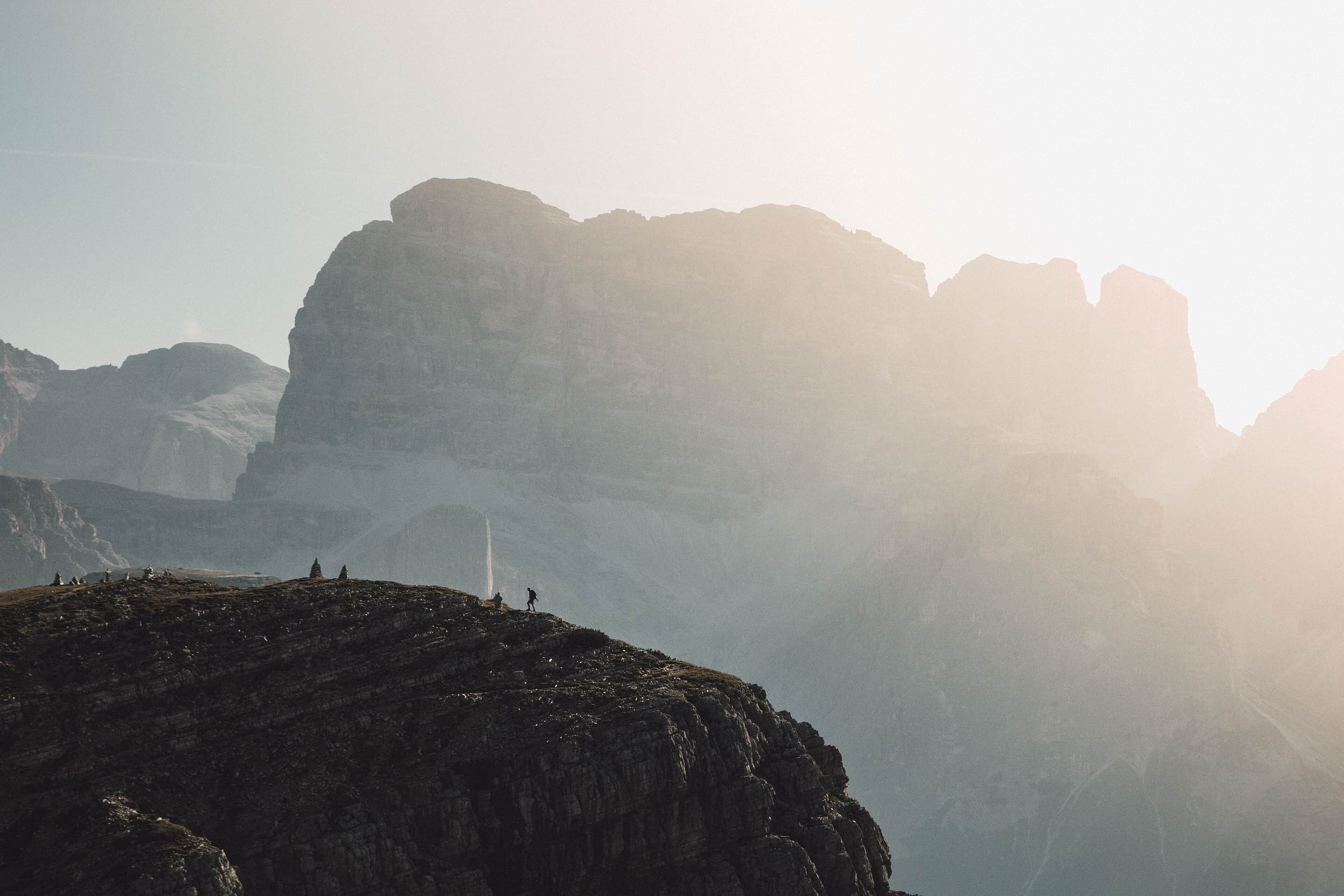 High paths in the Dolomites, Italy