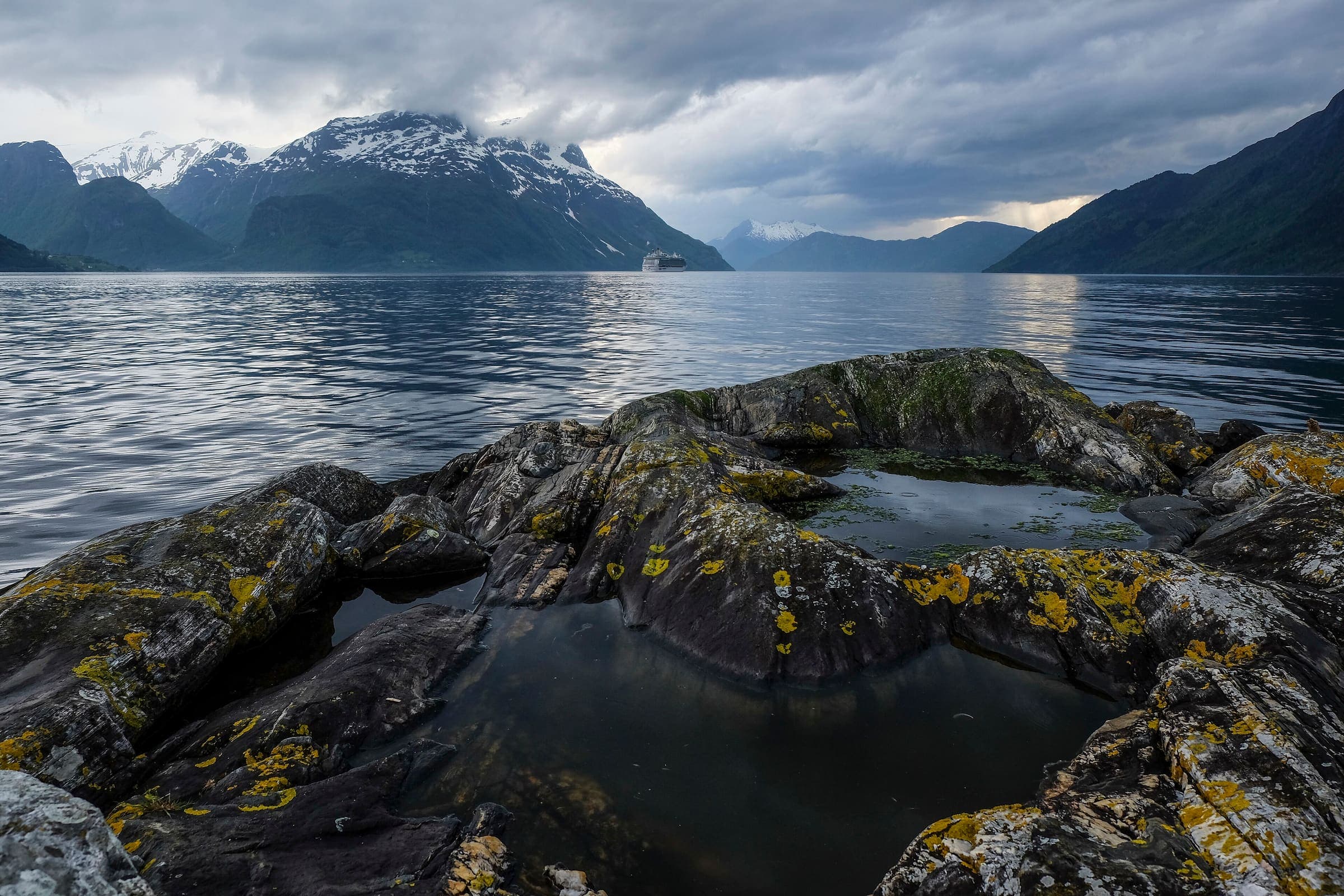 Fjord country at Lote, Norway