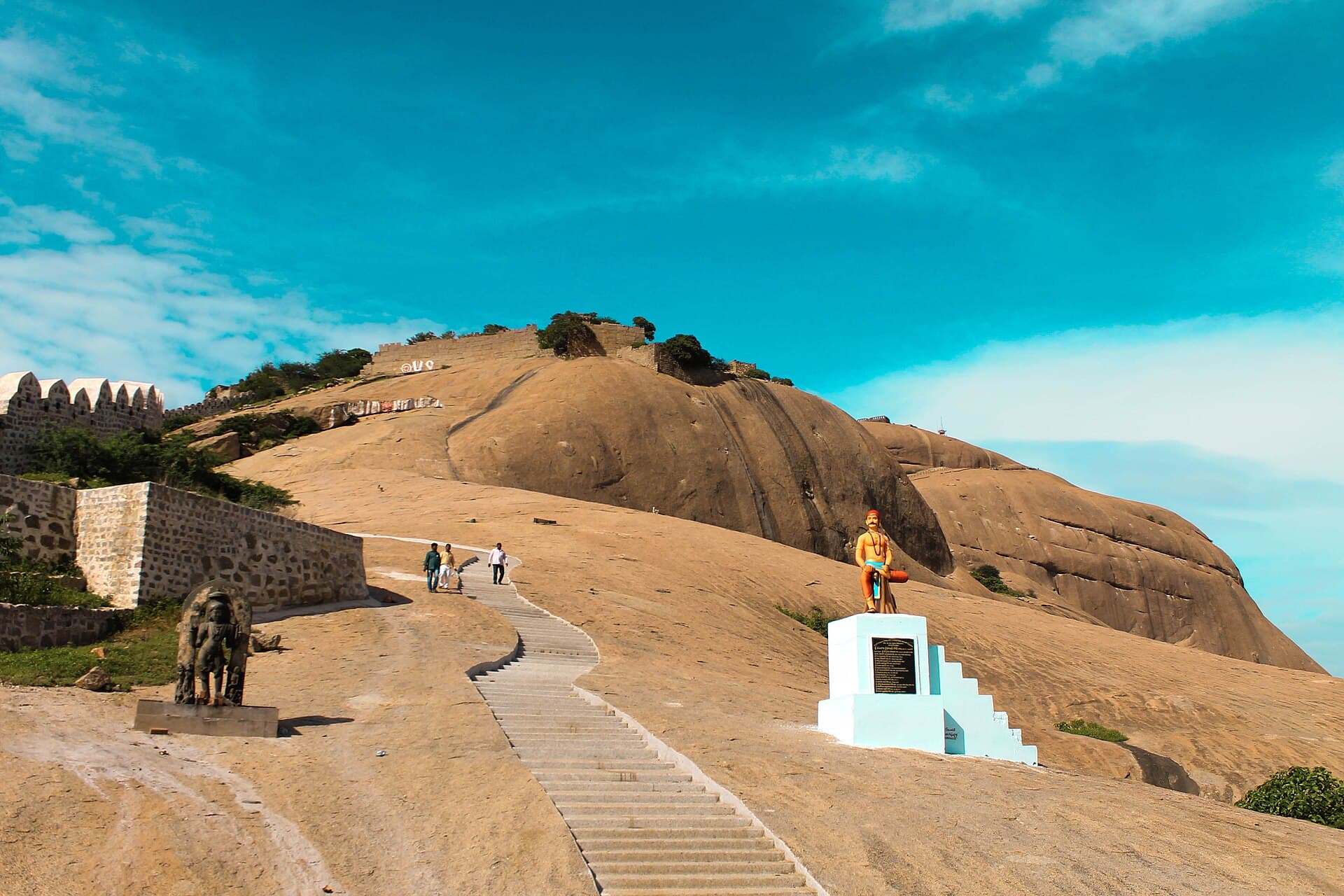 Bhongir Fort on the Deccan Plateau, Telangana