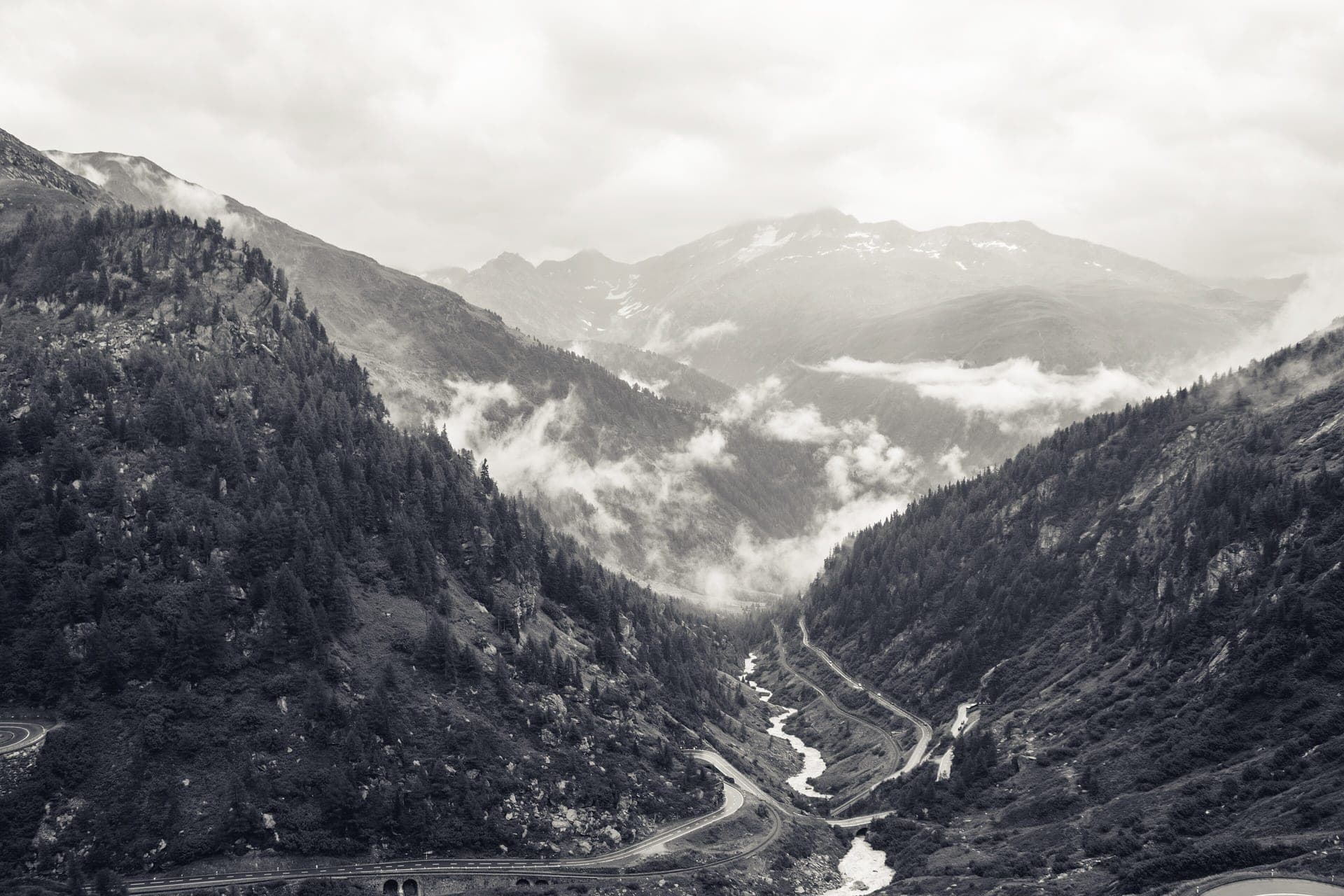 Furka high pass country, Switzerland