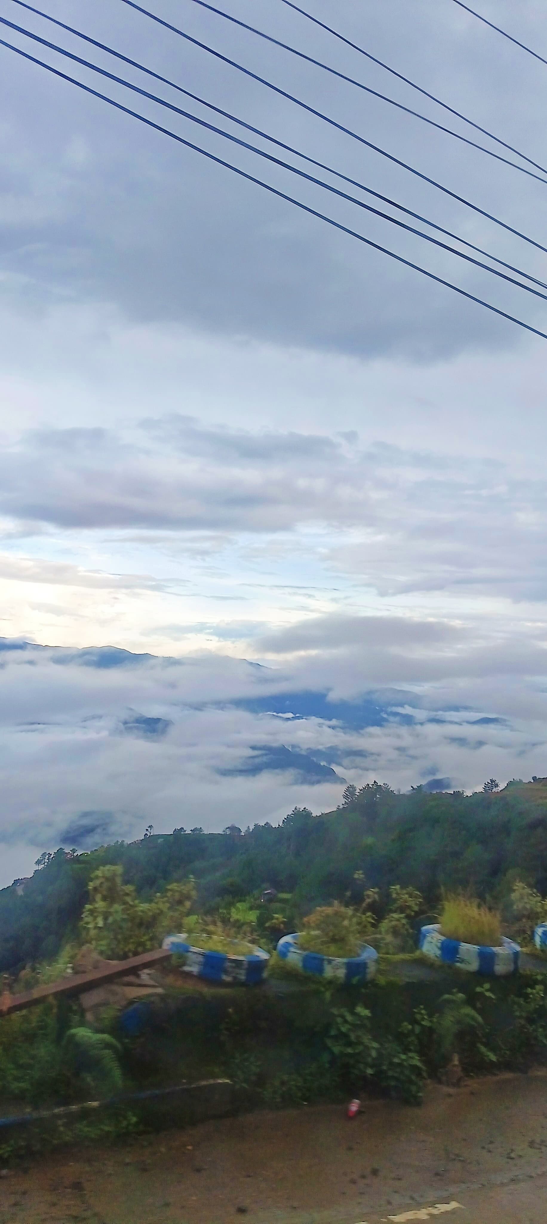 West faces of the Cordillera Huayhuash at evening, Ancash, Peru