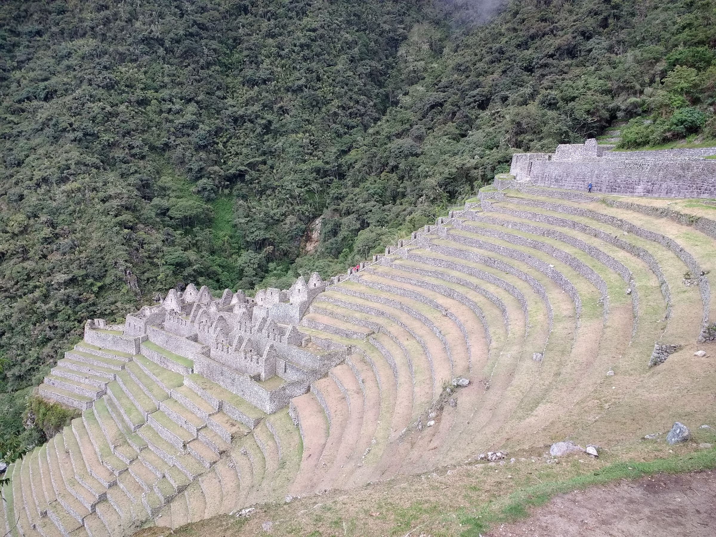 Wiñay Wayna terraces on the short Inca Trail, Peru