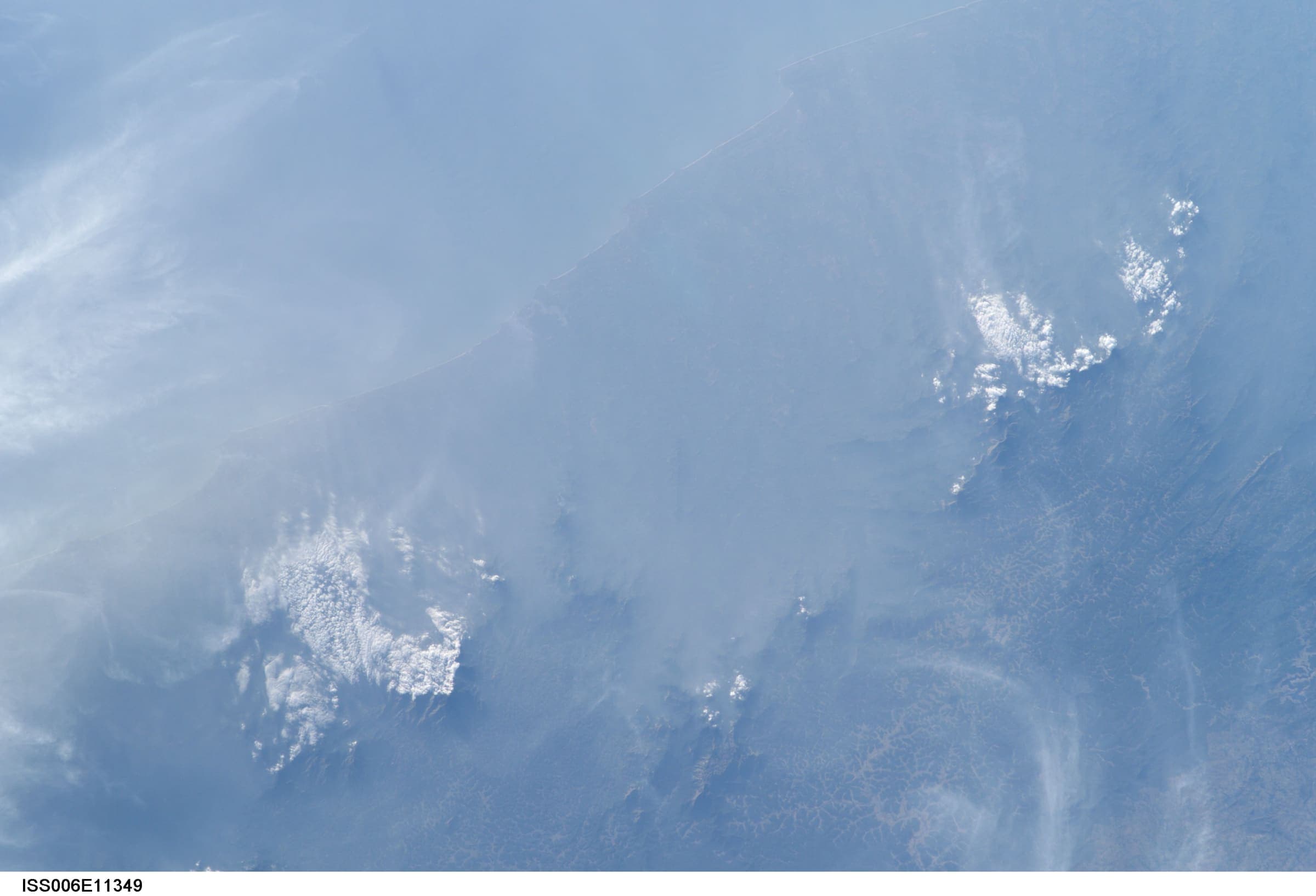 Western India from orbit on the Kalsubai corridor, Maharashtra