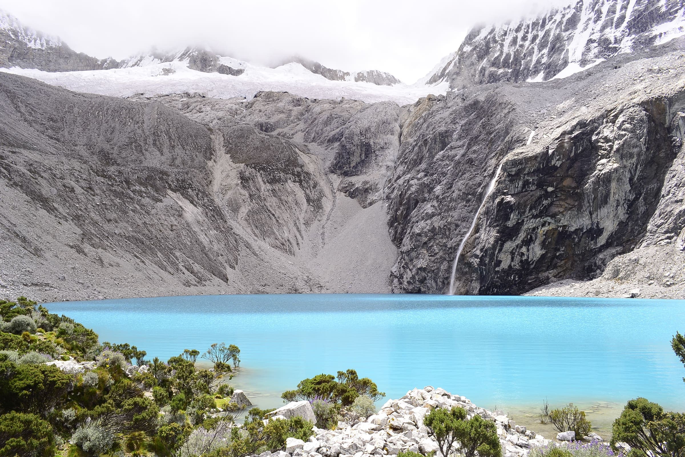 Laguna 69 in the Cordillera Blanca, Ancash, Peru