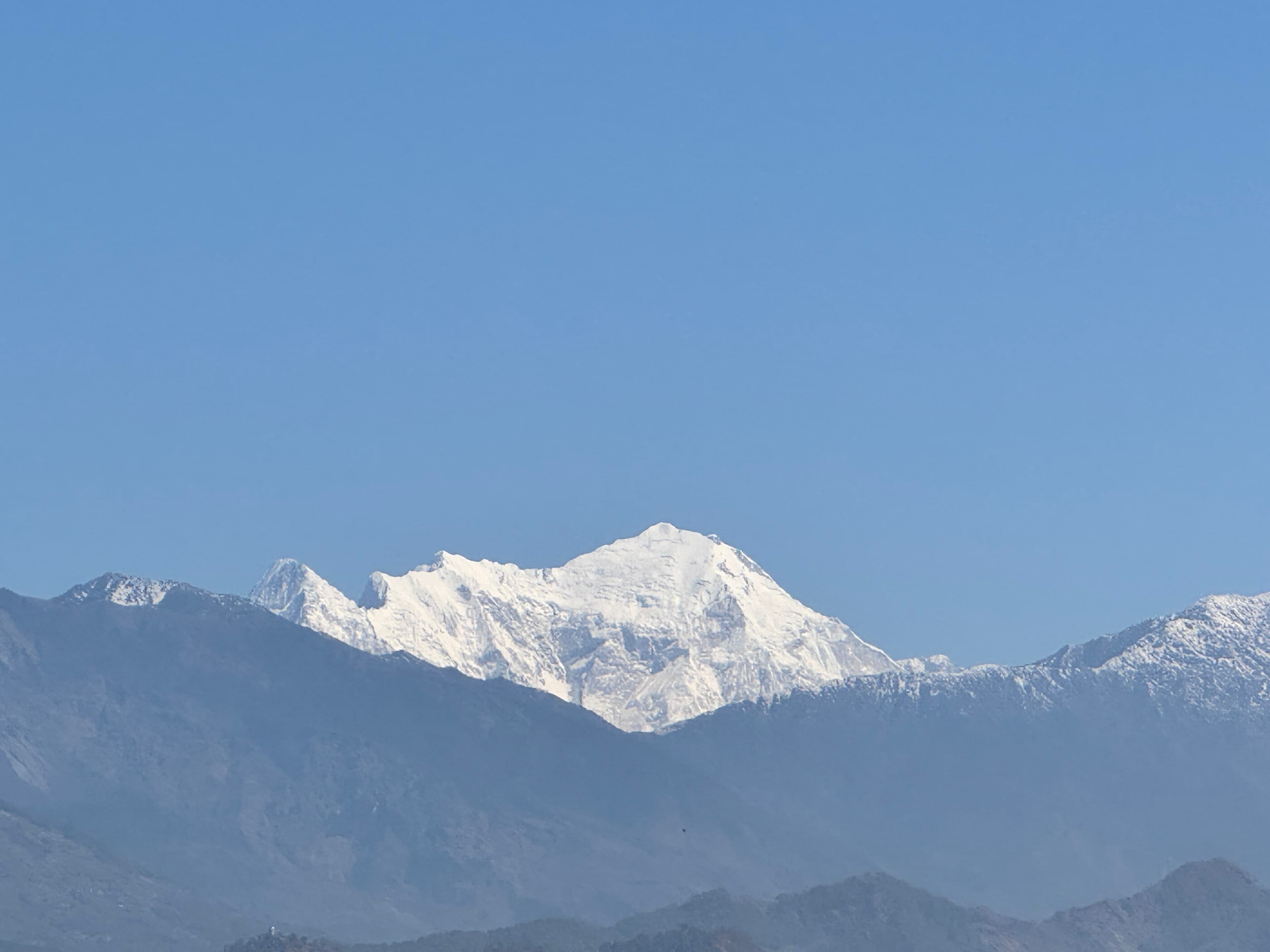 Langtang Lirung above the Langtang Valley, Nepal
