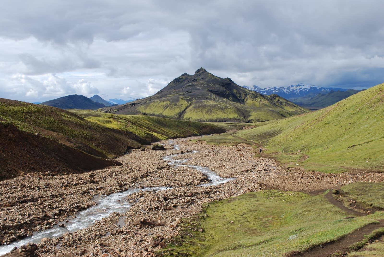 Rhyolite landscape on the Laugavegur trail, Iceland