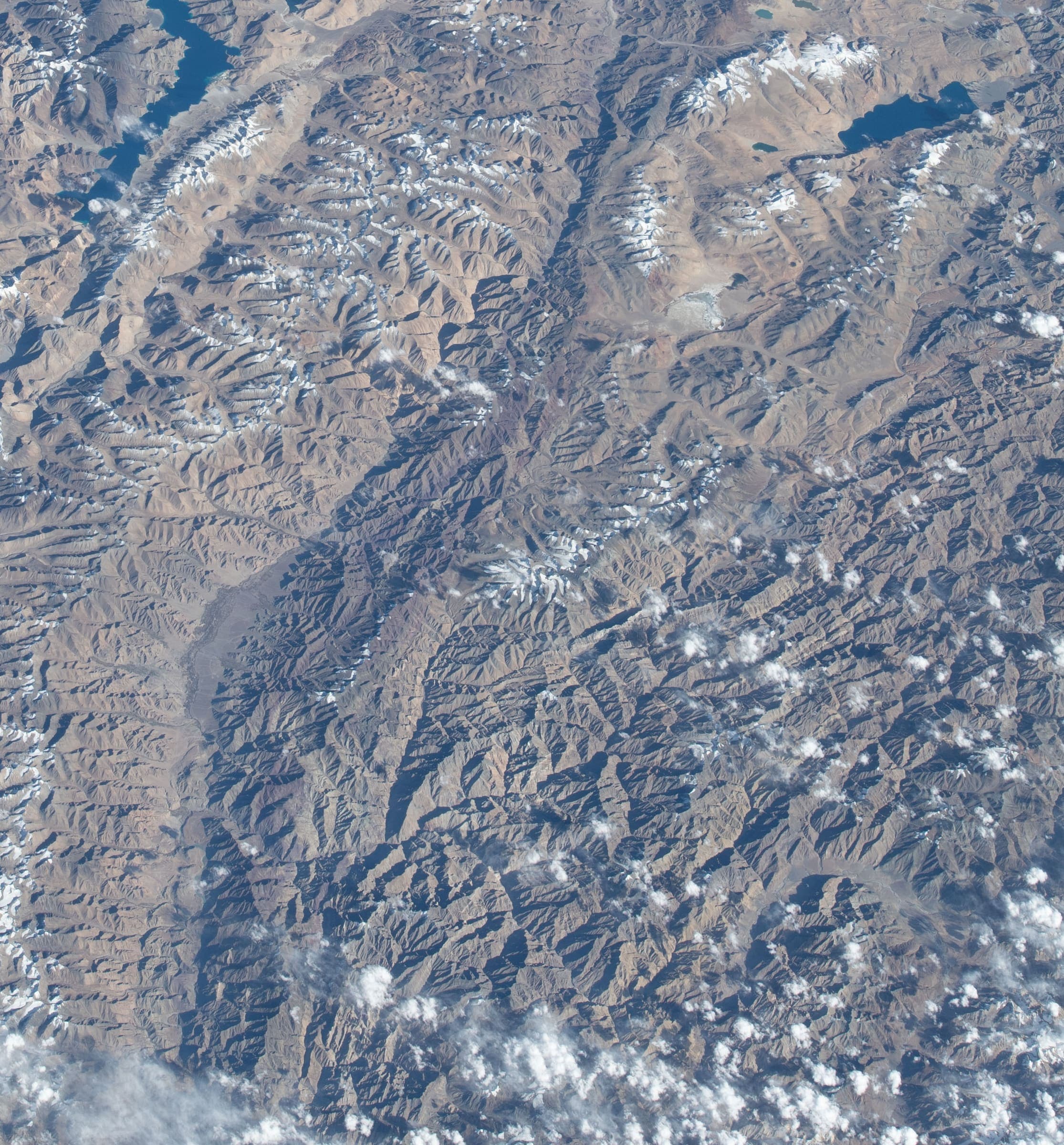 High Himalaya from orbit on the Likir La corridor, Ladakh