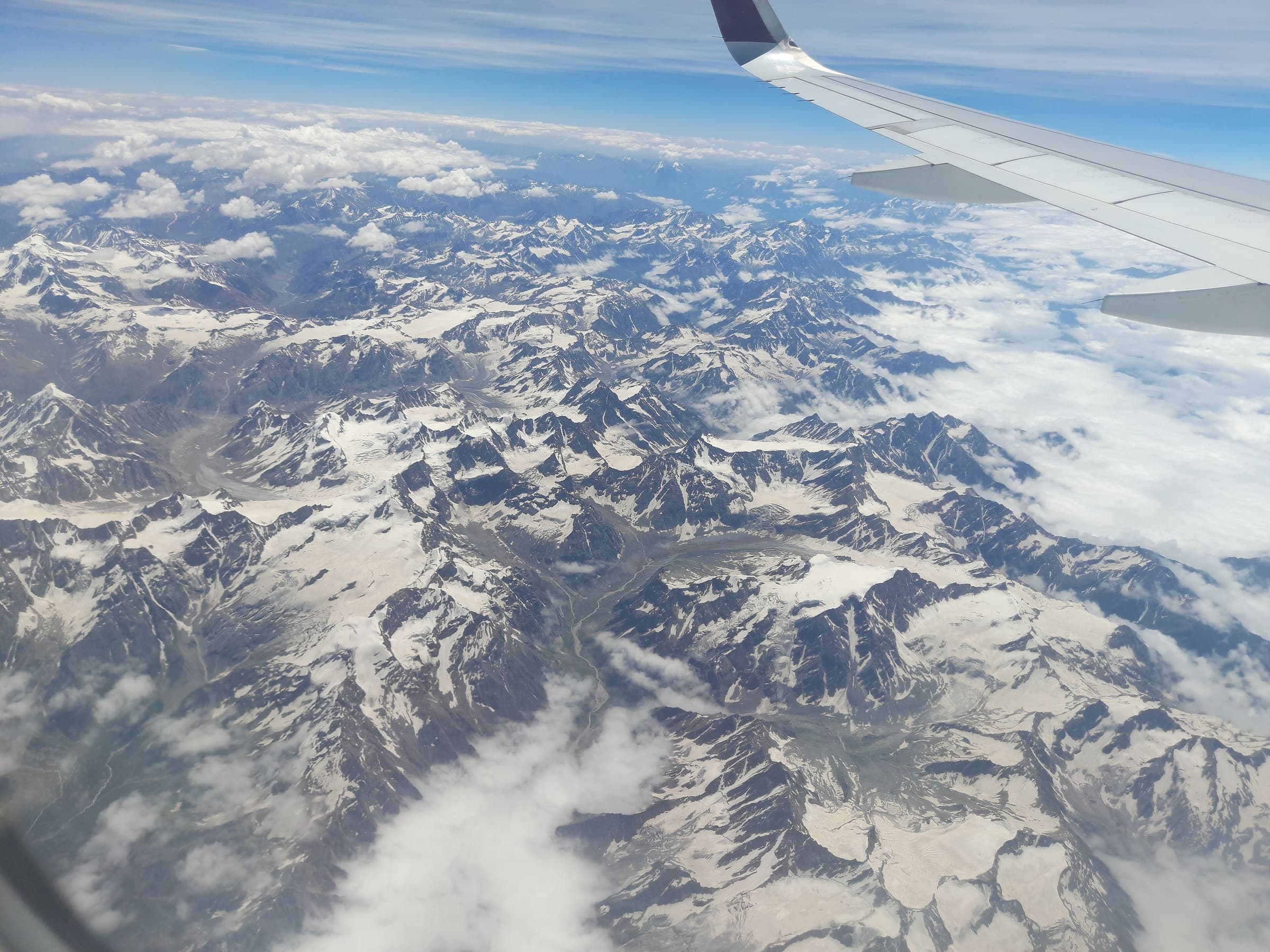 High Himalaya from orbit on the Markha Valley corridor, Ladakh
