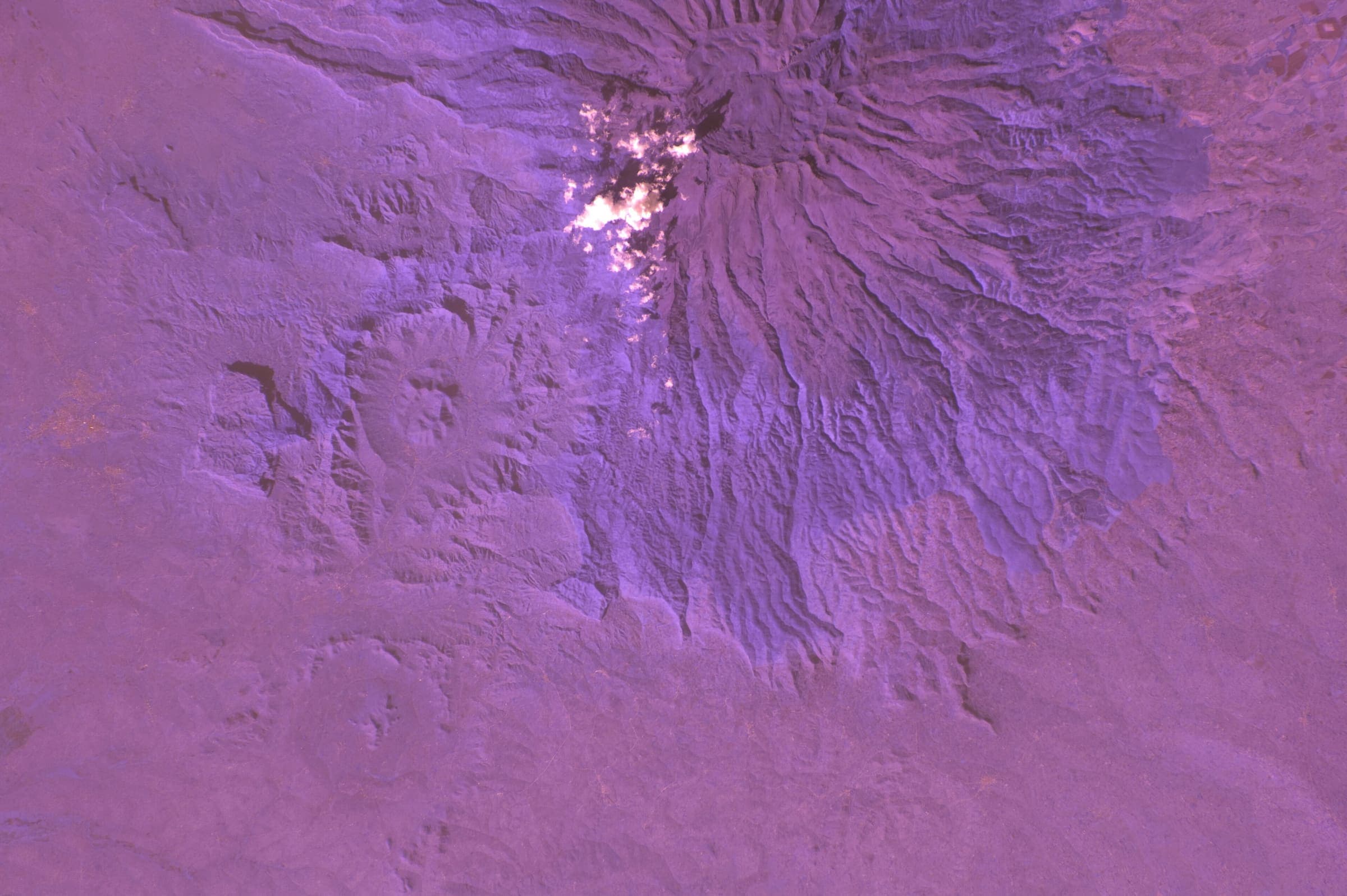 Kenya from orbit on the Mount Kenya corridor