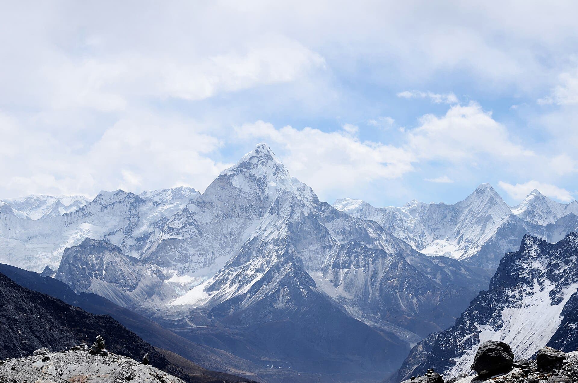 Ama Dablam from a Himalayan trail, Nepal