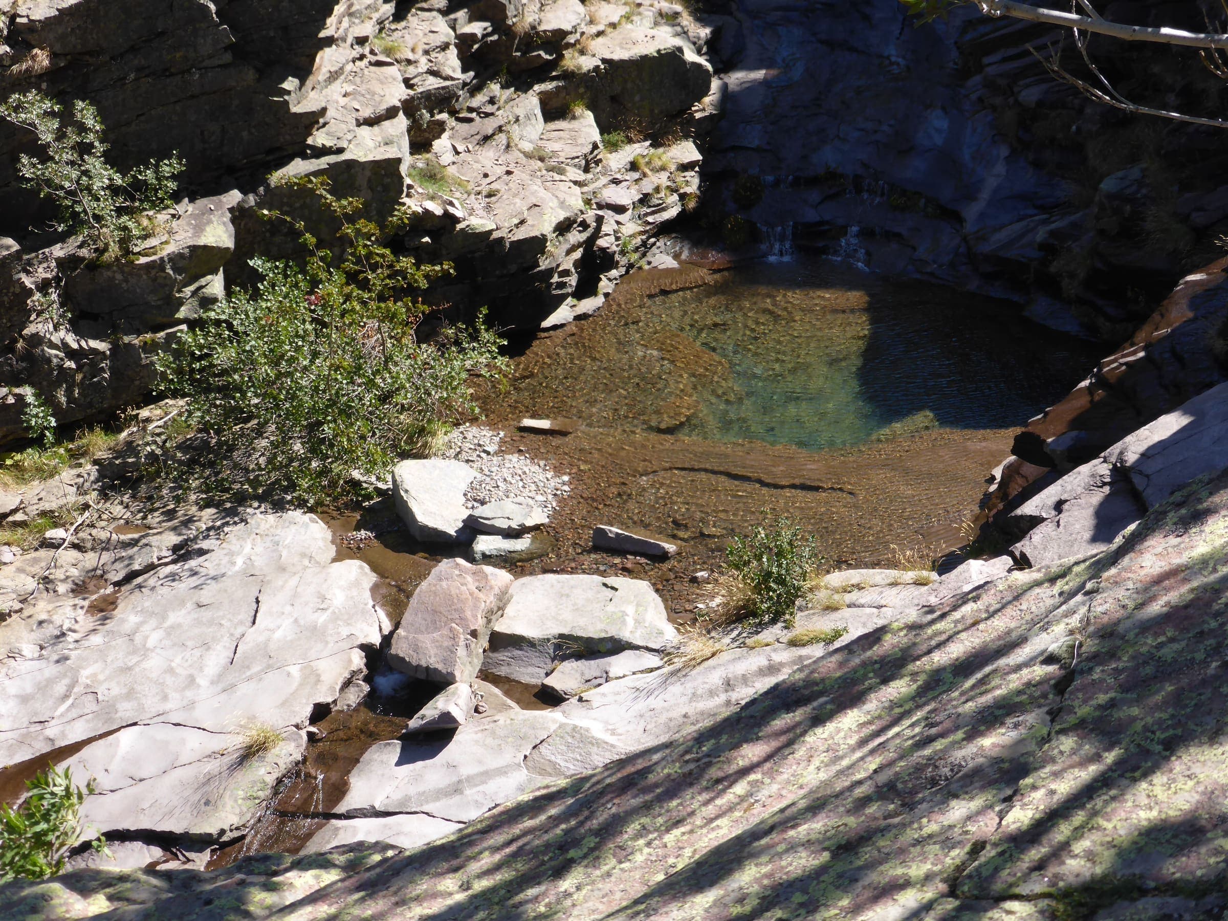 High granite trail in Corsica