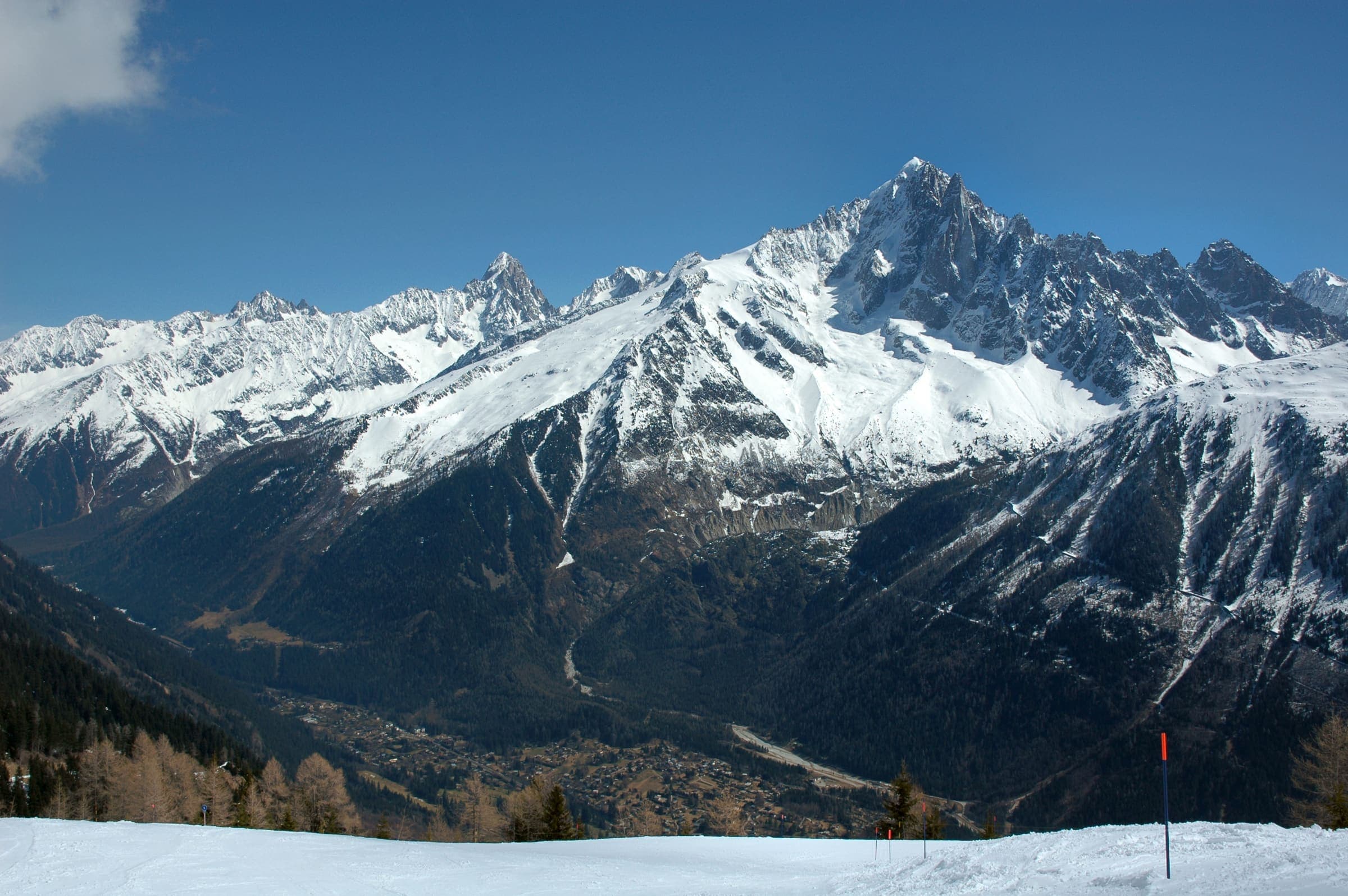 Aiguille Verte from Planpraz, Chamonix