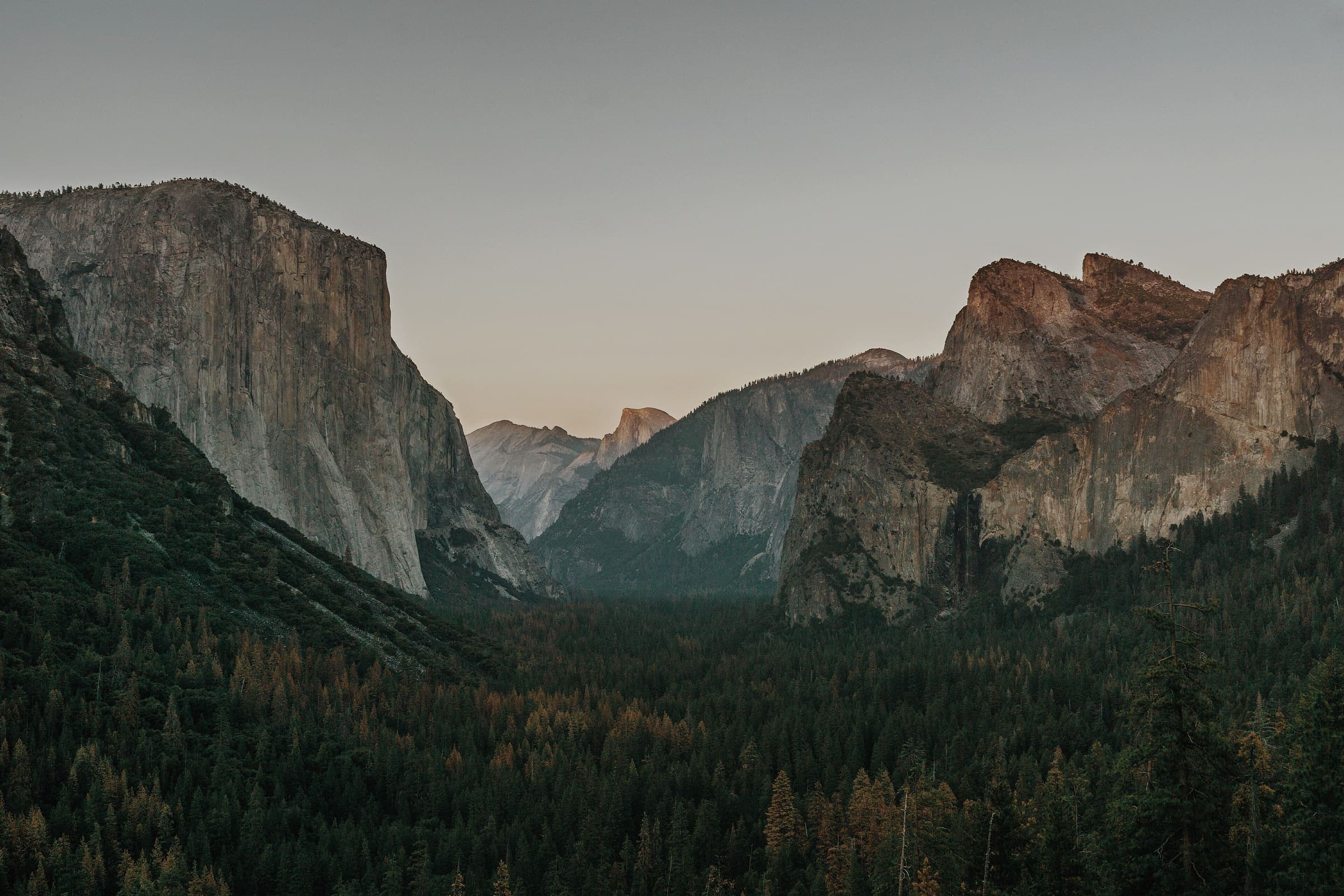 Yosemite Valley from Tunnel View, California