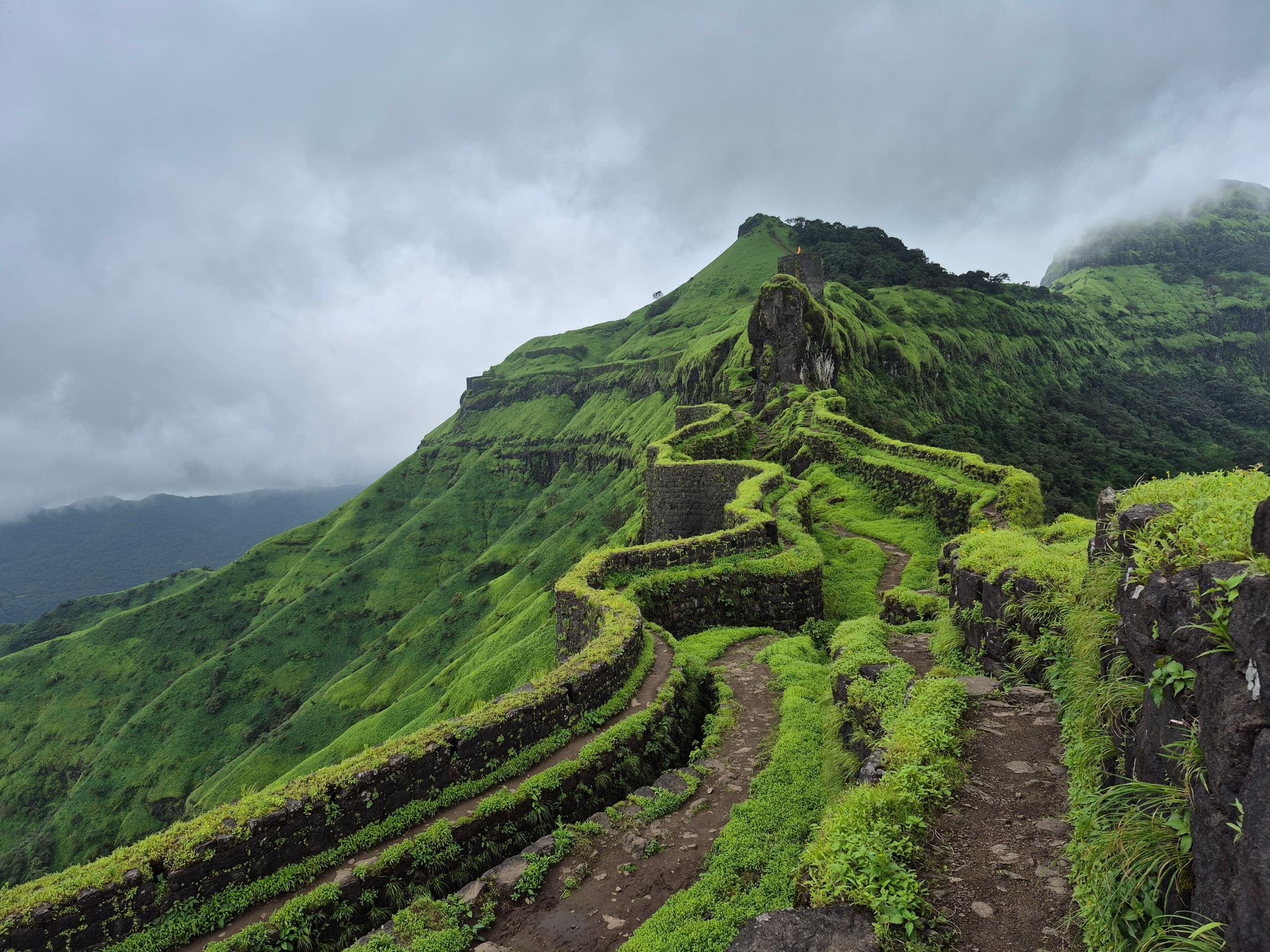 Panhalgad fort country, Western Ghats, Maharashtra