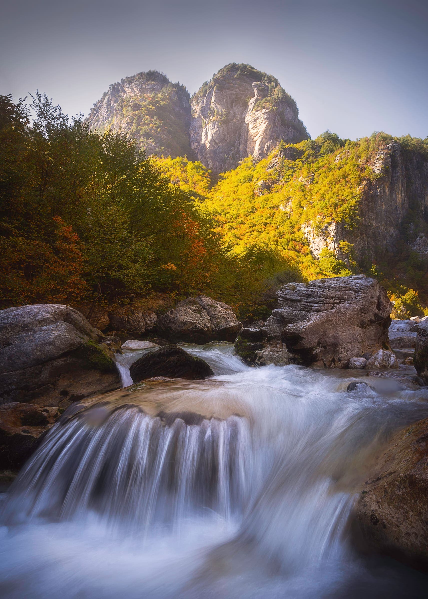 Theth valley in the Accursed Mountains, Albania