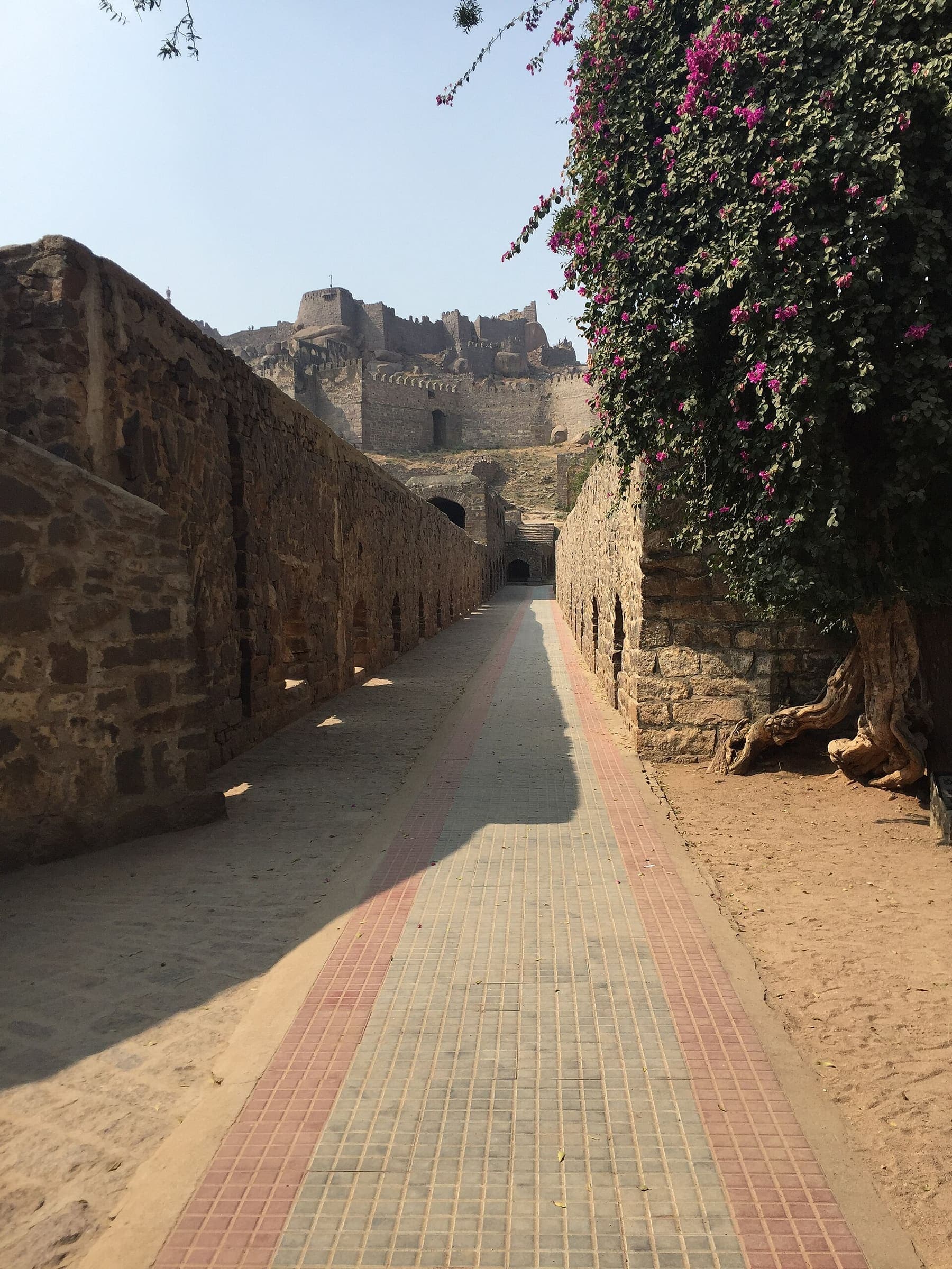 Fort path on the Deccan Plateau, Telangana