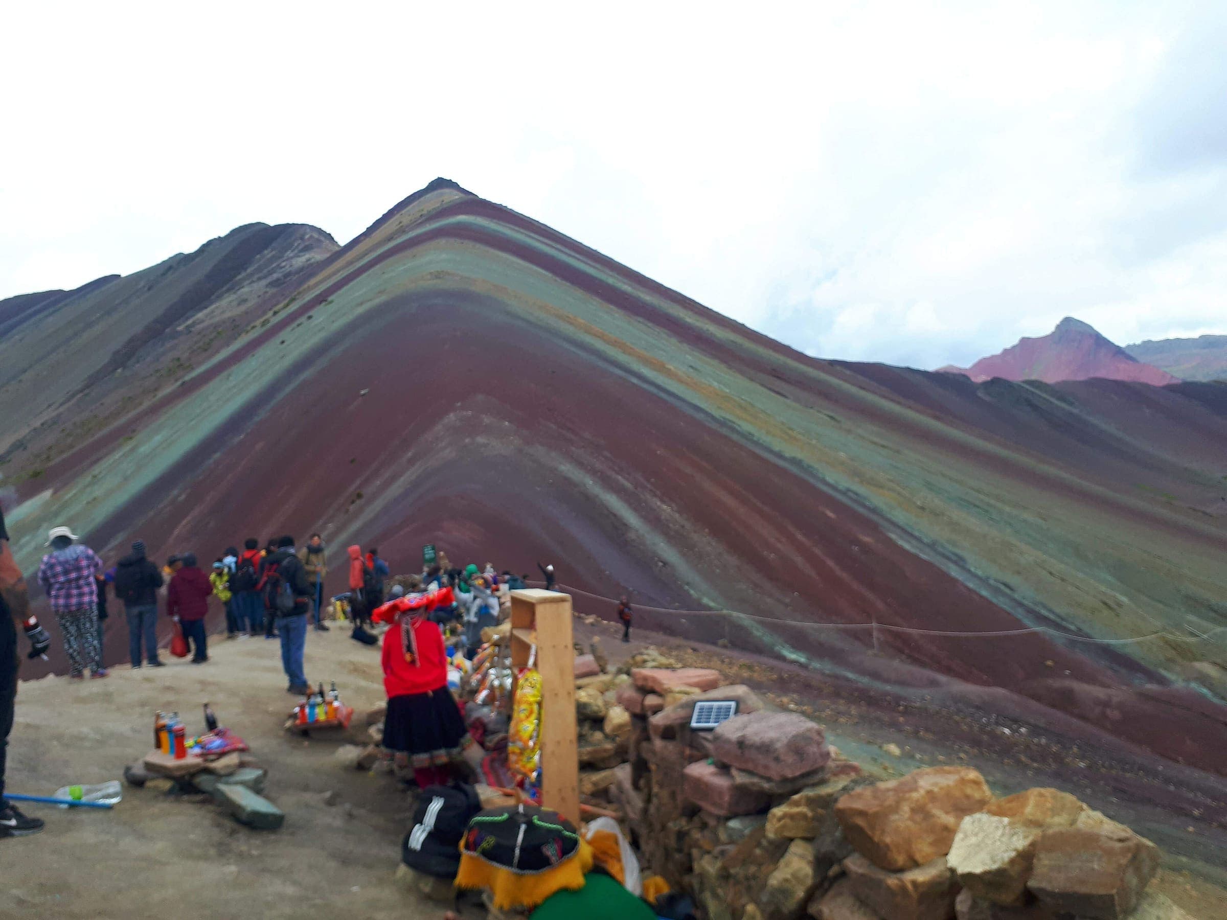 Vinicunca rainbow mountain ridge, Cusco, Peru