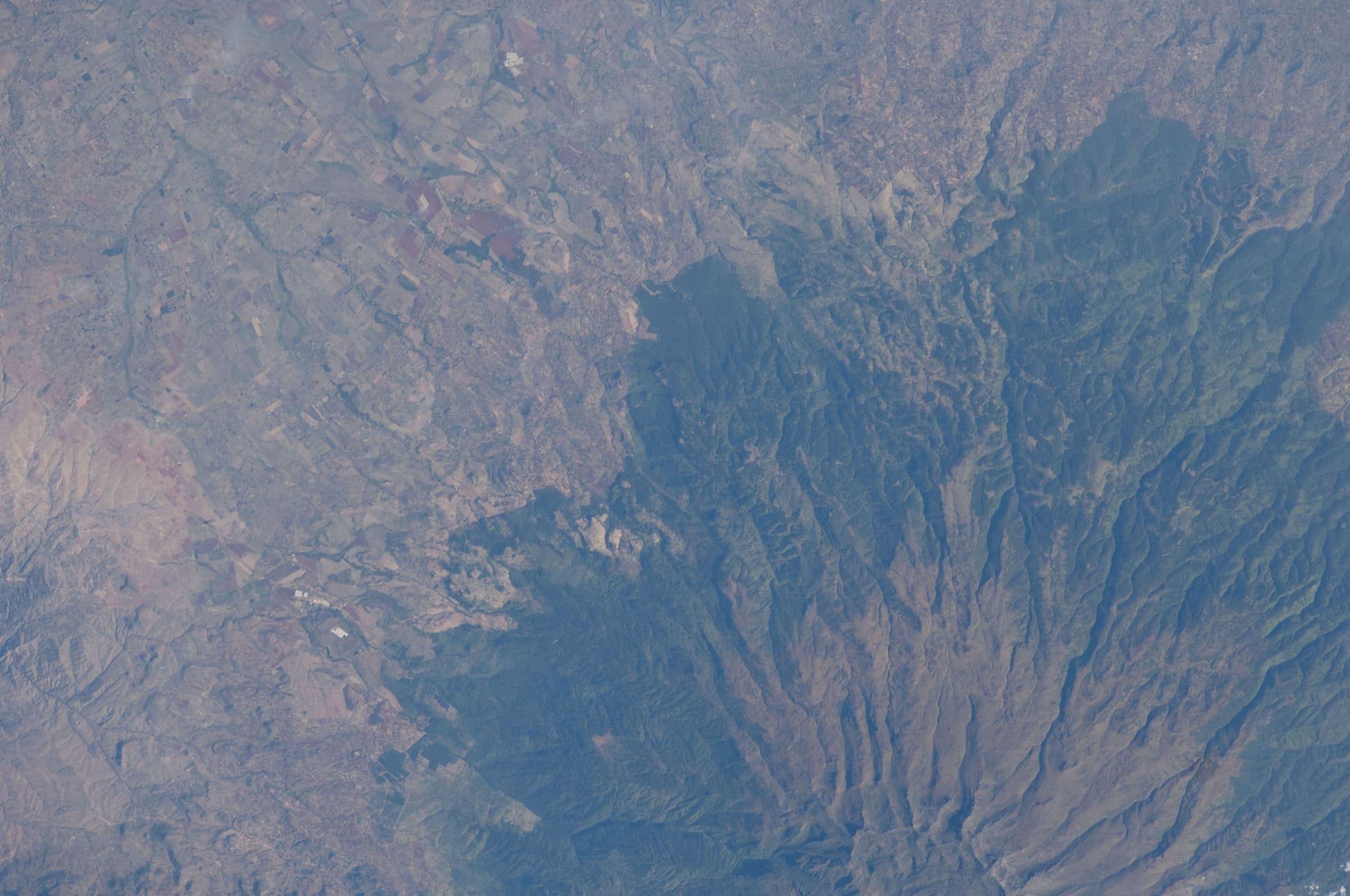 Kenya from orbit