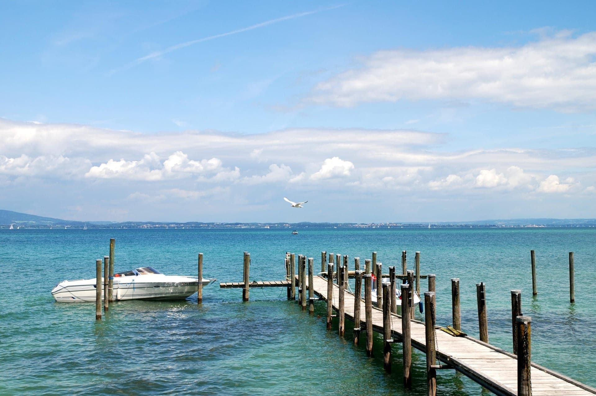 Lake Constance shore at Uttwil, Thurgau, Switzerland