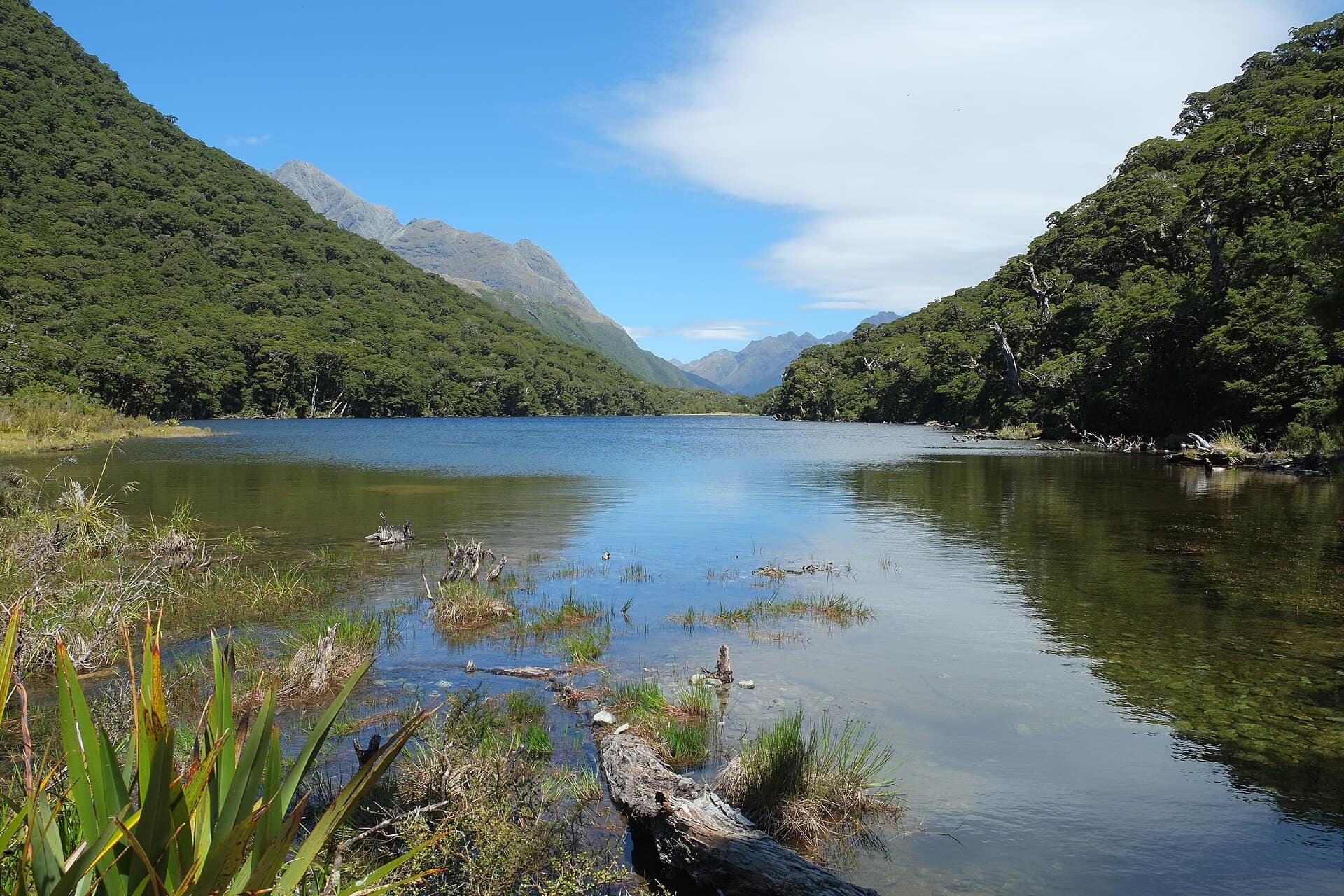 Lake Howden on the Routeburn Track, New Zealand
