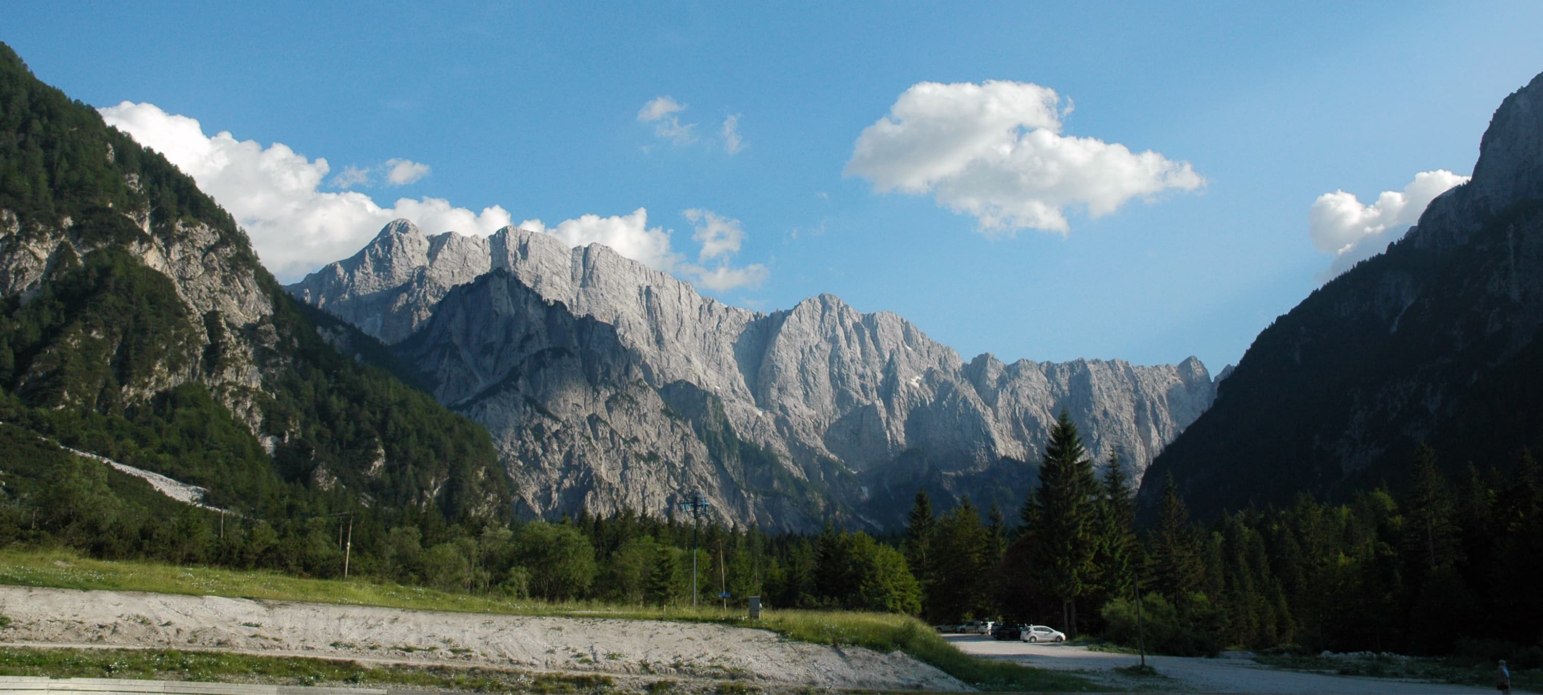 Mangart in the Julian Alps, Slovenia