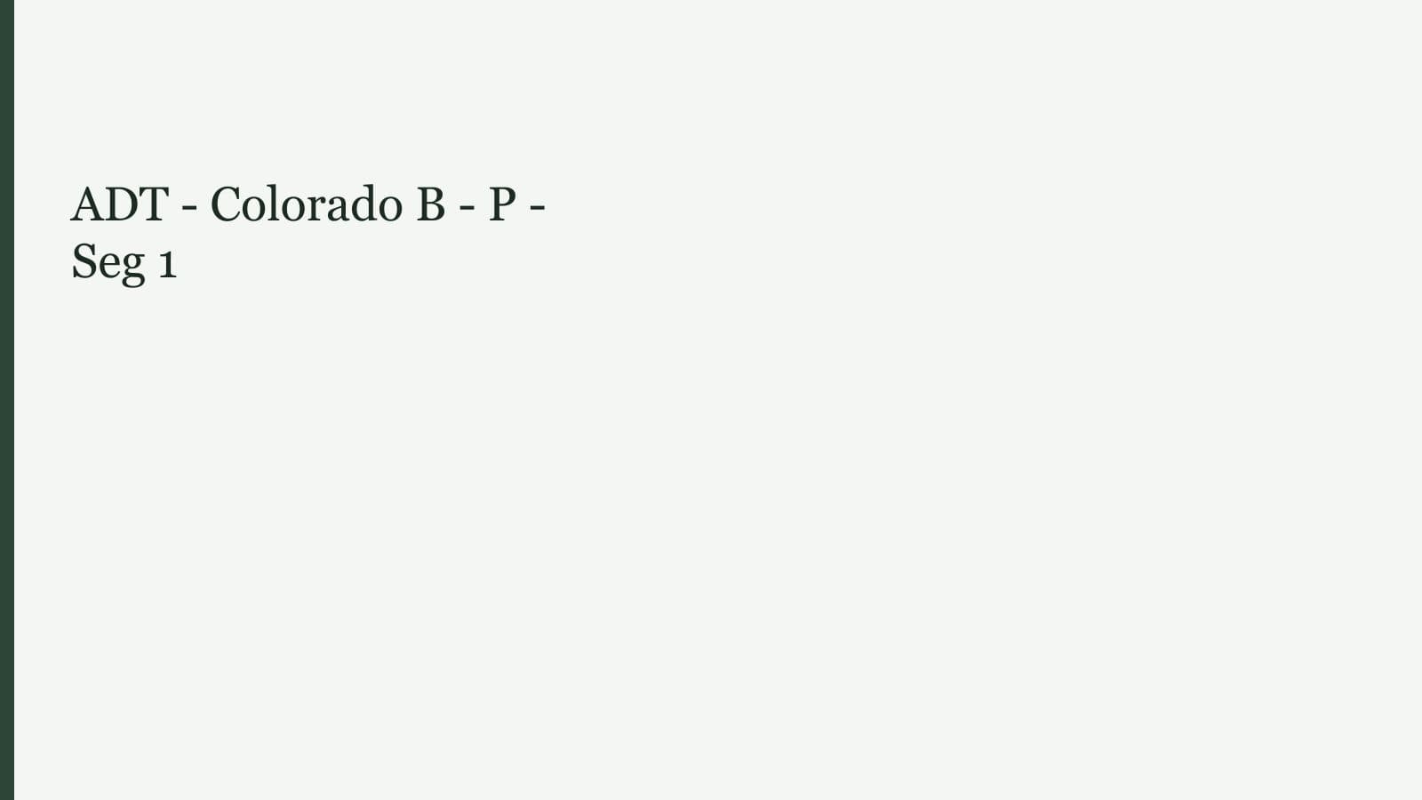 ADT - Colorado B - P - Seg 1