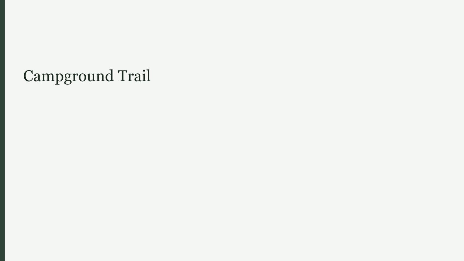 Campground Trail