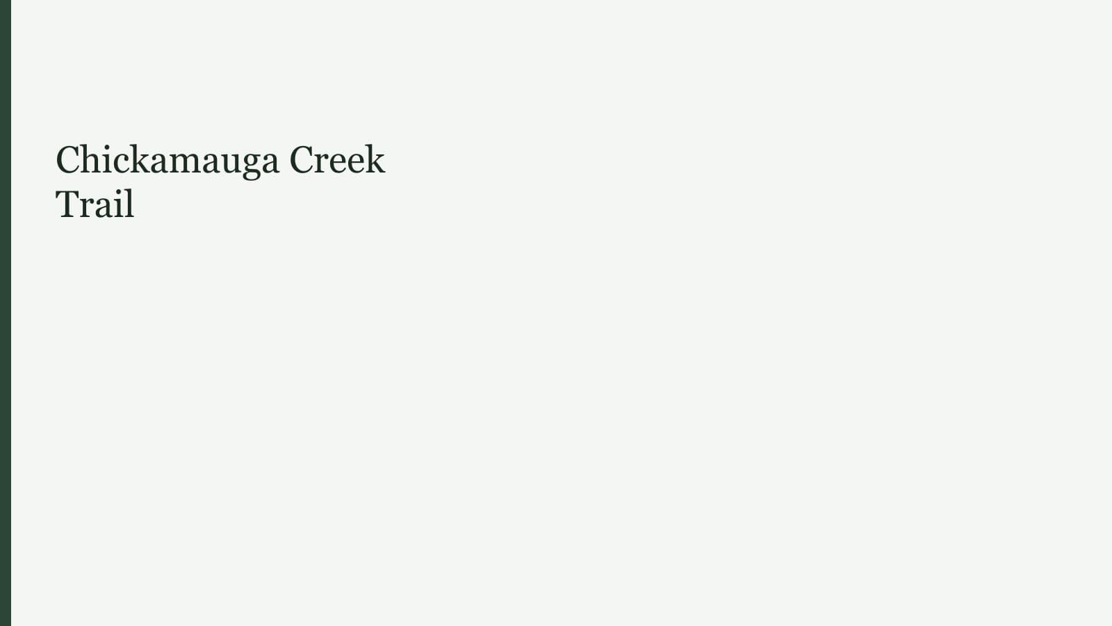 Chickamauga Creek Trail