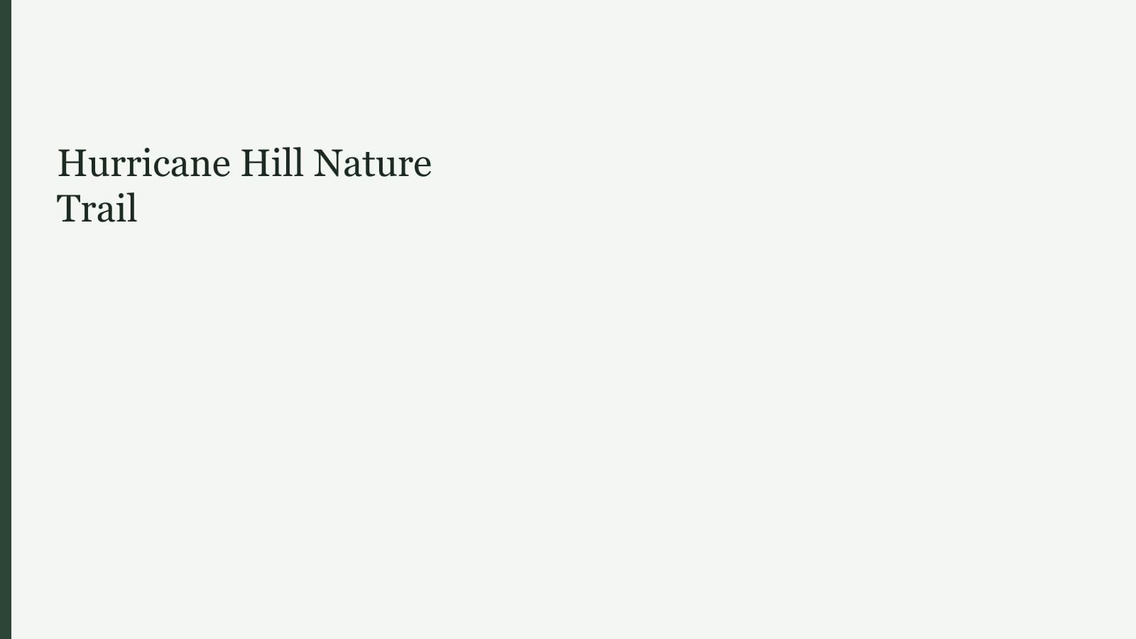 Hurricane Hill Nature Trail