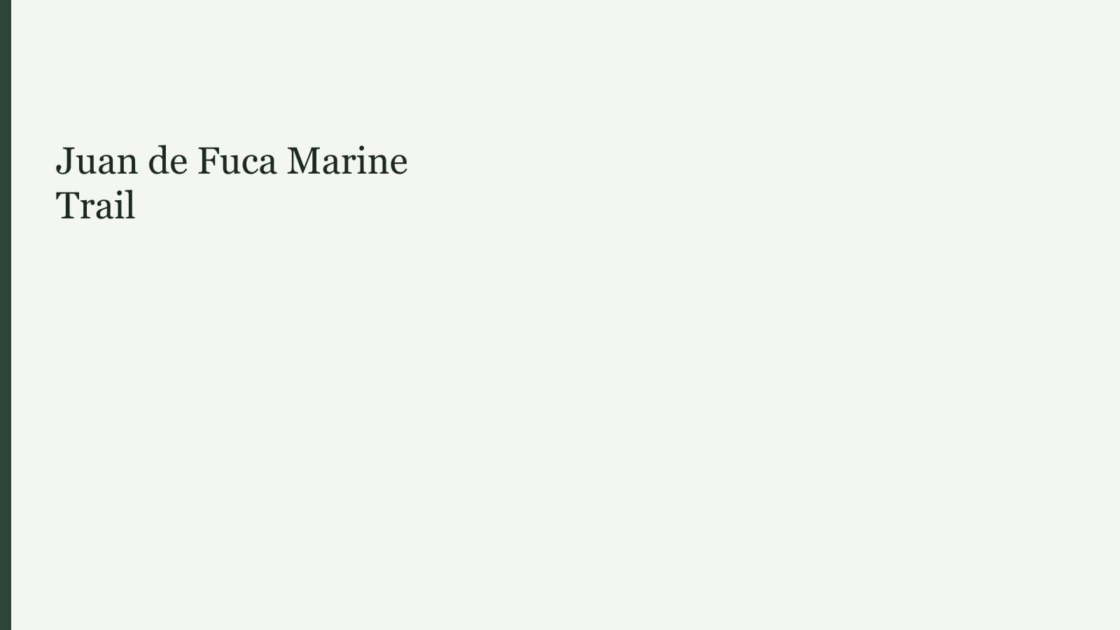 Juan de Fuca Marine Trail
