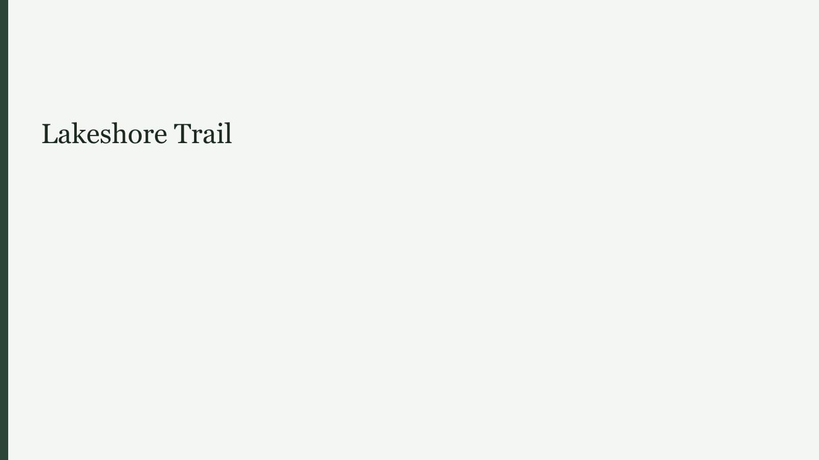 Lakeshore Trail