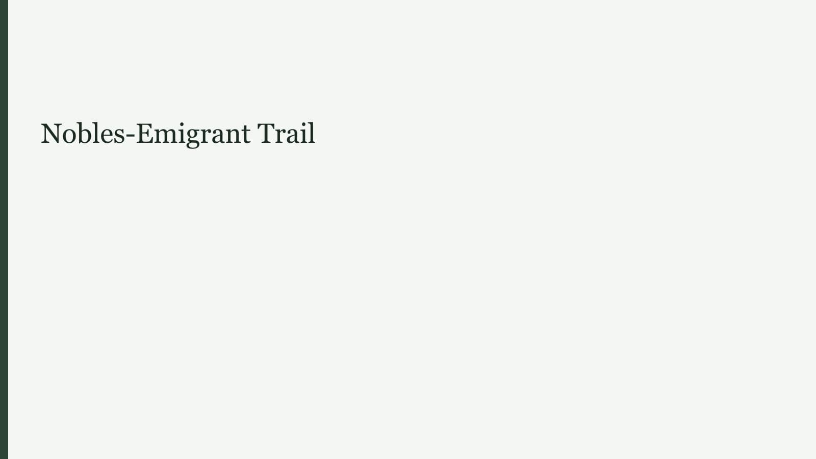 Nobles-Emigrant Trail