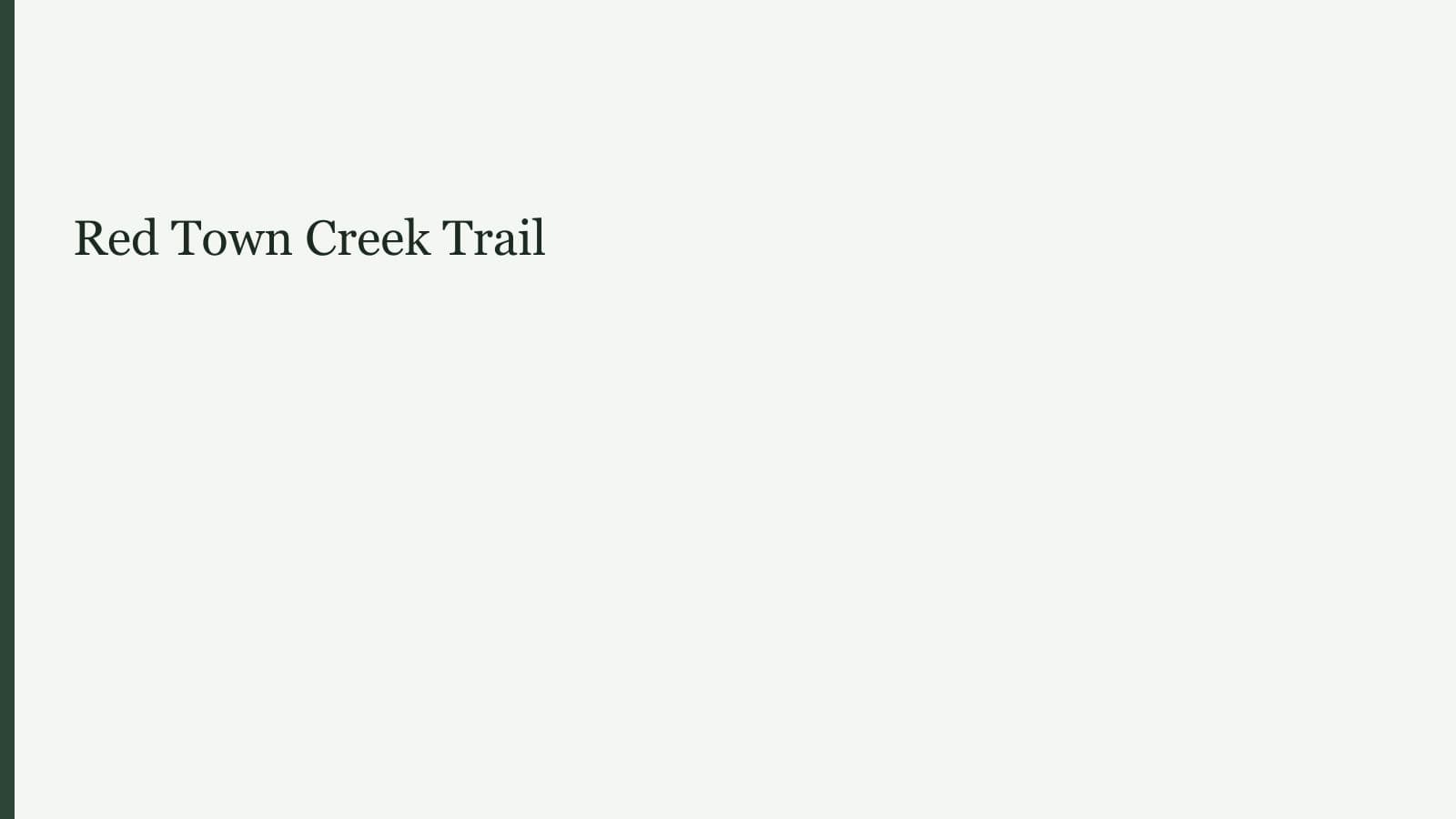 Red Town Creek Trail