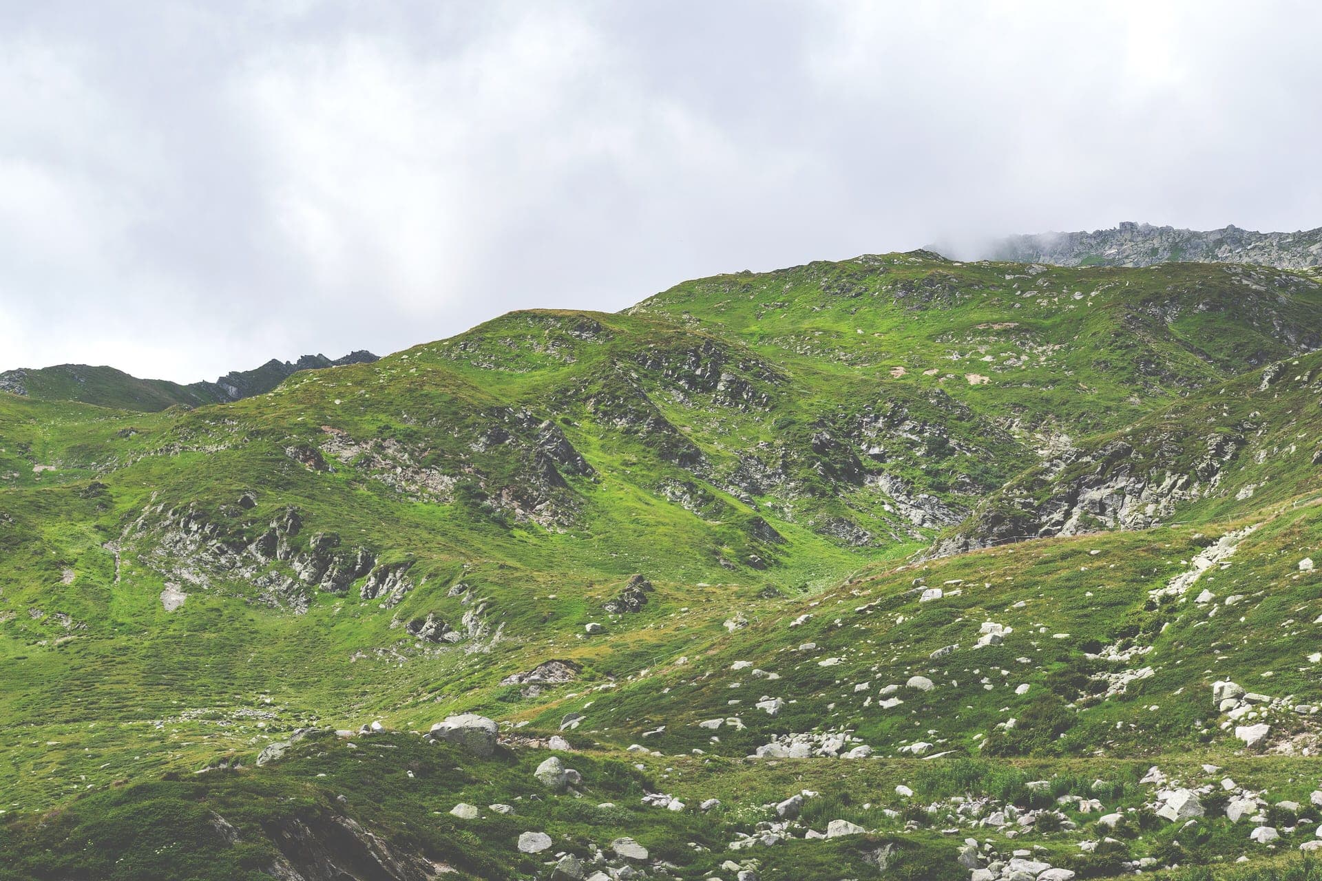 Gotthard Pass on ViaGottardo, Switzerland