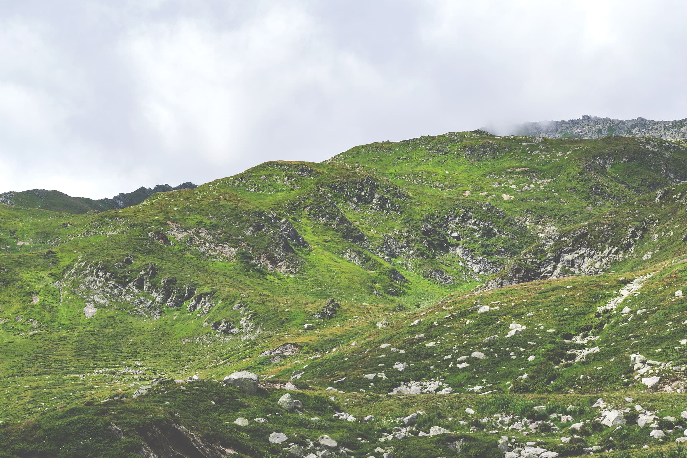 Gotthard Pass on ViaGottardo, Switzerland